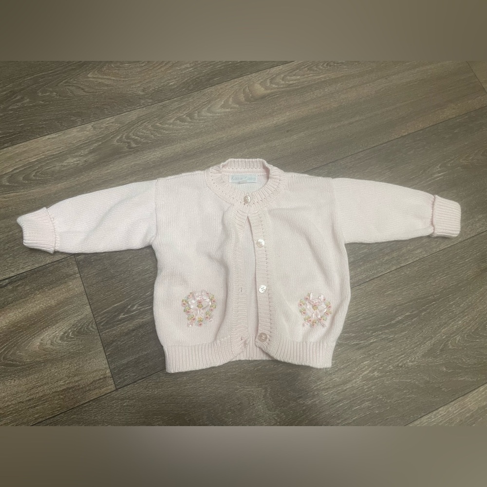 Kissy Kissy pink baby sweater